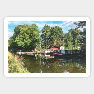 The Basingstoke Canal At Odiham Sticker